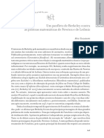 Um Panfleto de Berkeley Contra as Práticas Matemáticas de Newton e de Leibnitz