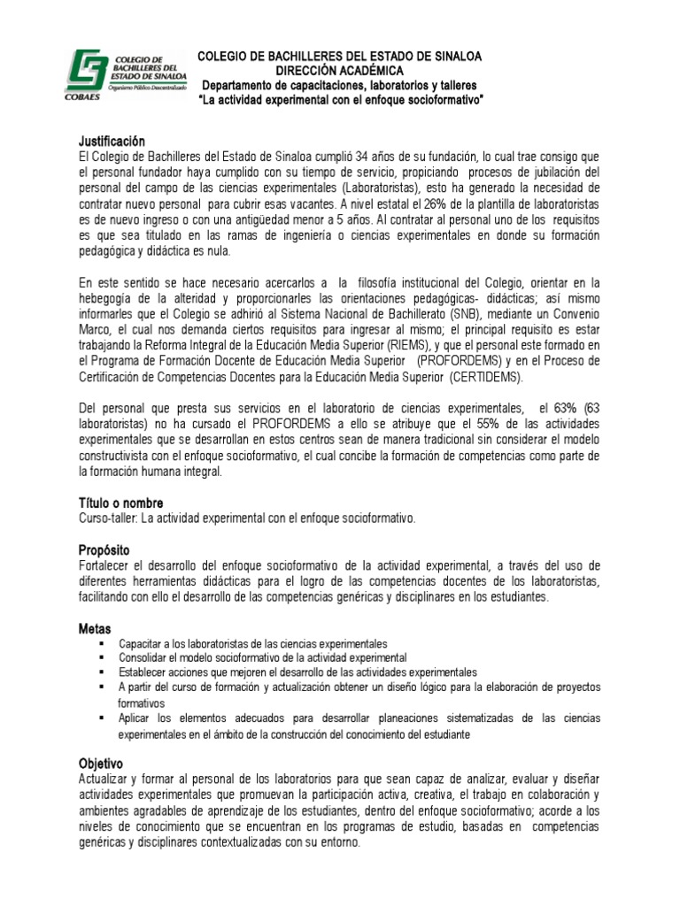 Curso de Laboratoristas | PDF | Educación Secundaria | Maestros