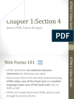 Chapter 1:section 4: Basic HTML Forms & Input