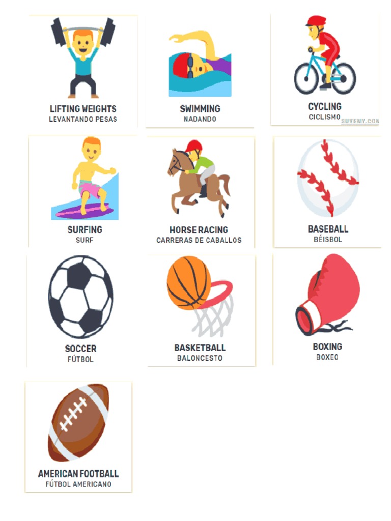 10 Deportes En Ingles