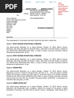 Jake Patterson Criminal Complaint