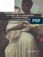 Rita Laura Segato - La Critica de La Colonialidad en Ocho Ensayos