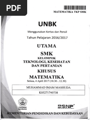 Matematika Tkp Smk 2017 Pdf