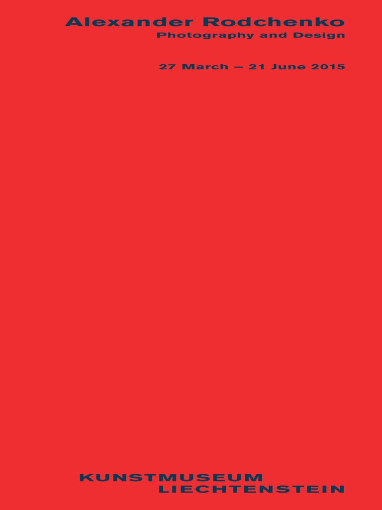 Alexander Rodchenko Alexander Rodchenko Photography and Design 1 | PDF ...