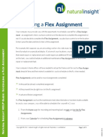 Scheduling A Flex Assignment: Page 1 of 9