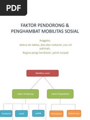 Faktor Pendorong Penghambat Mobilitas Sosial Ips