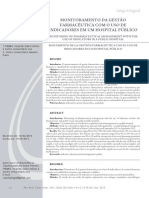 MONITORAMENTO DA GESTÃO  FARMACÊUTICA 