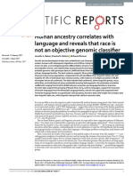 Human Ancestry Correlates With Language and Reveals That Race is Not an Objective Genomic Classifier