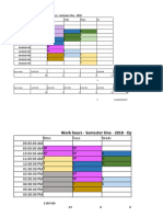 A Timetable of Work Hours