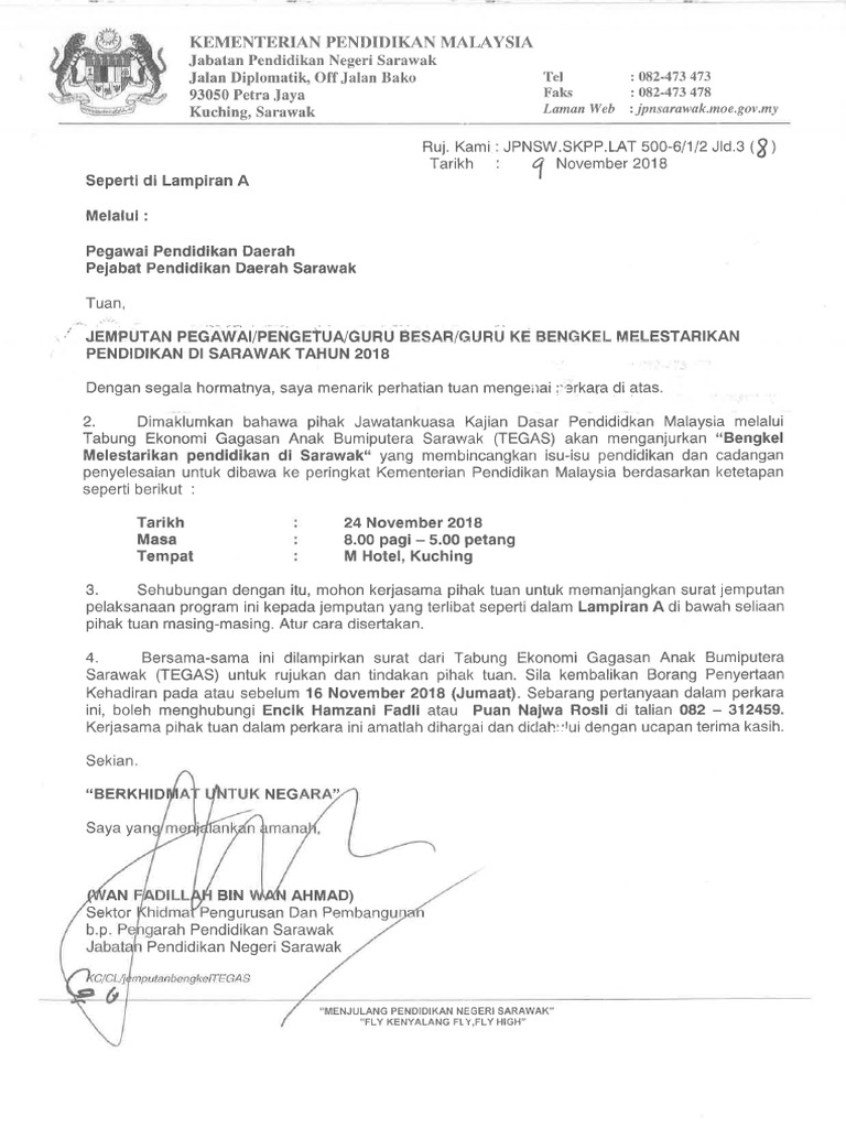 Contoh Surat Jemputan Pdf