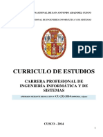 Curriculo - Estudios - CPIIS - 2014 - REglamento INGENIERIA INFORMATICA PDF