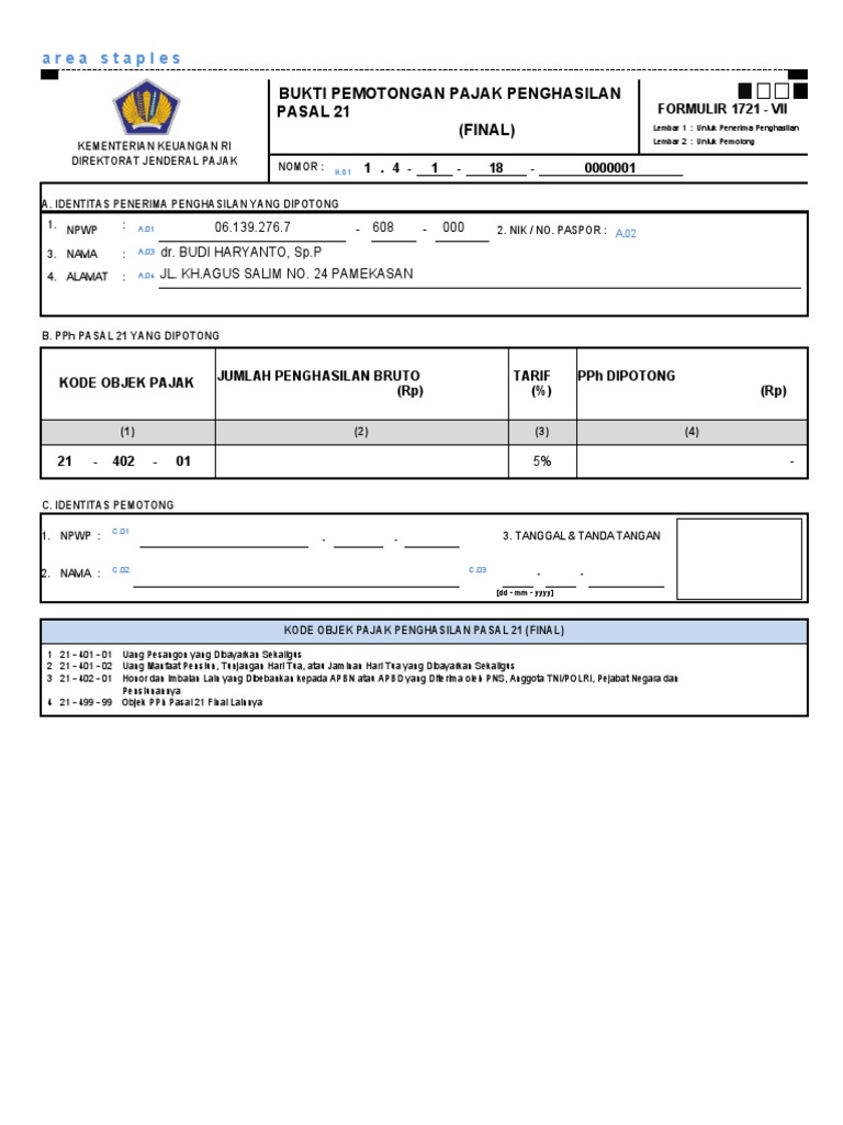 Formulir 1721 Vii Pdf