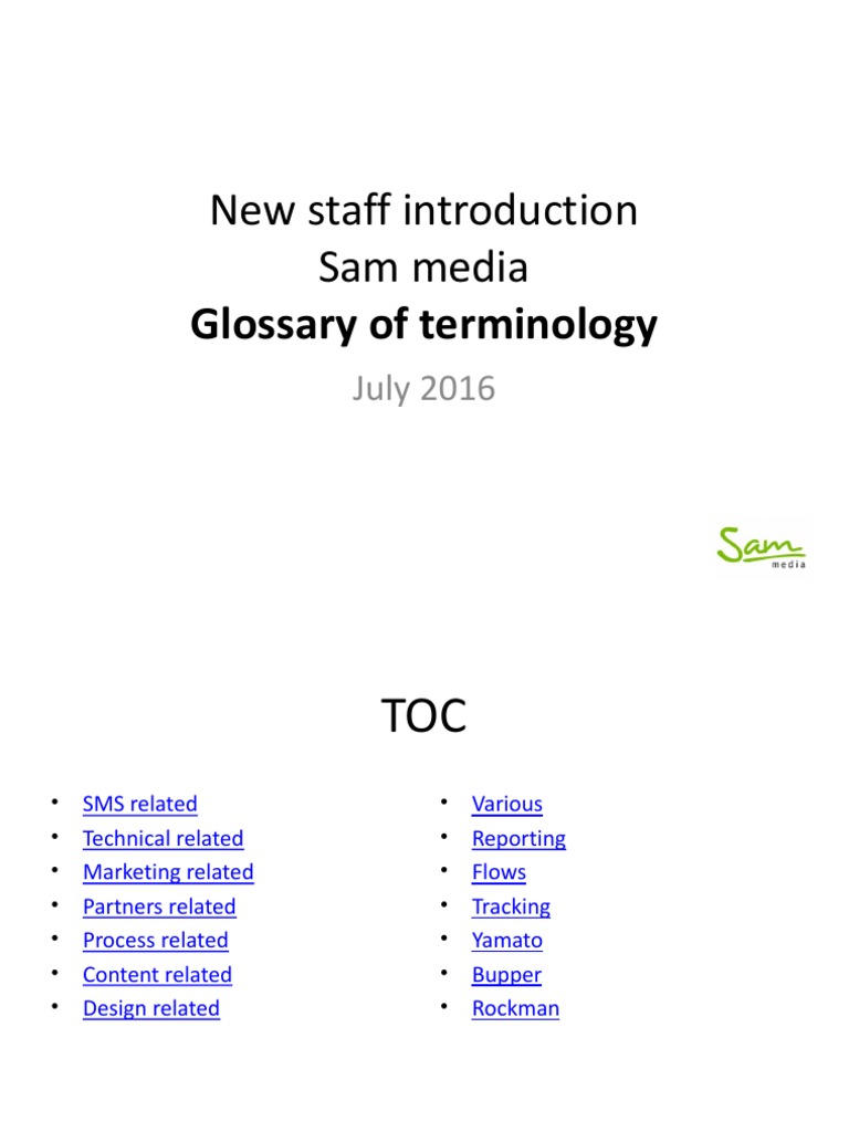 SMS Service Glossary and Guidelines | PDF | Online Advertising ...