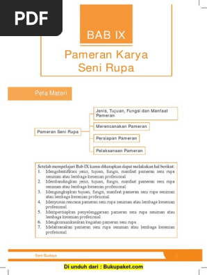 Bab 9 Pameran Karya Seni Rupa Pdf