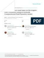 Effectofrootcanaltaperontheirrigantflow IEJ2010