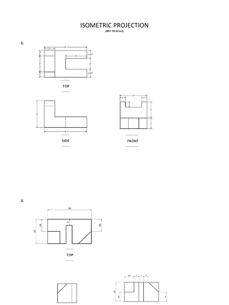 Isometric Projection Diagrams Explained | PDF