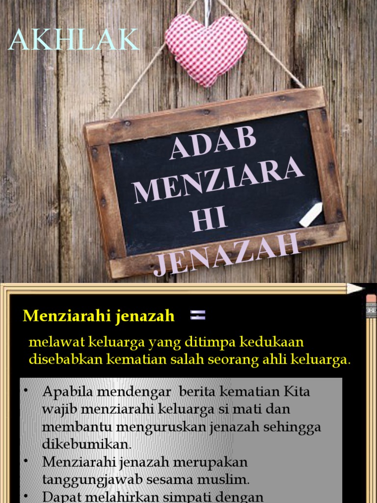 adab menziarahi jenazah tingkatan 4