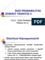 Minggu 10 Distribusi Diskrit 2