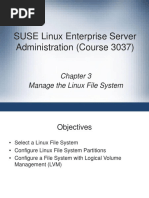 SUSE Linux Enterprise Server Administration (Course 3037) : Manage The Linux File System