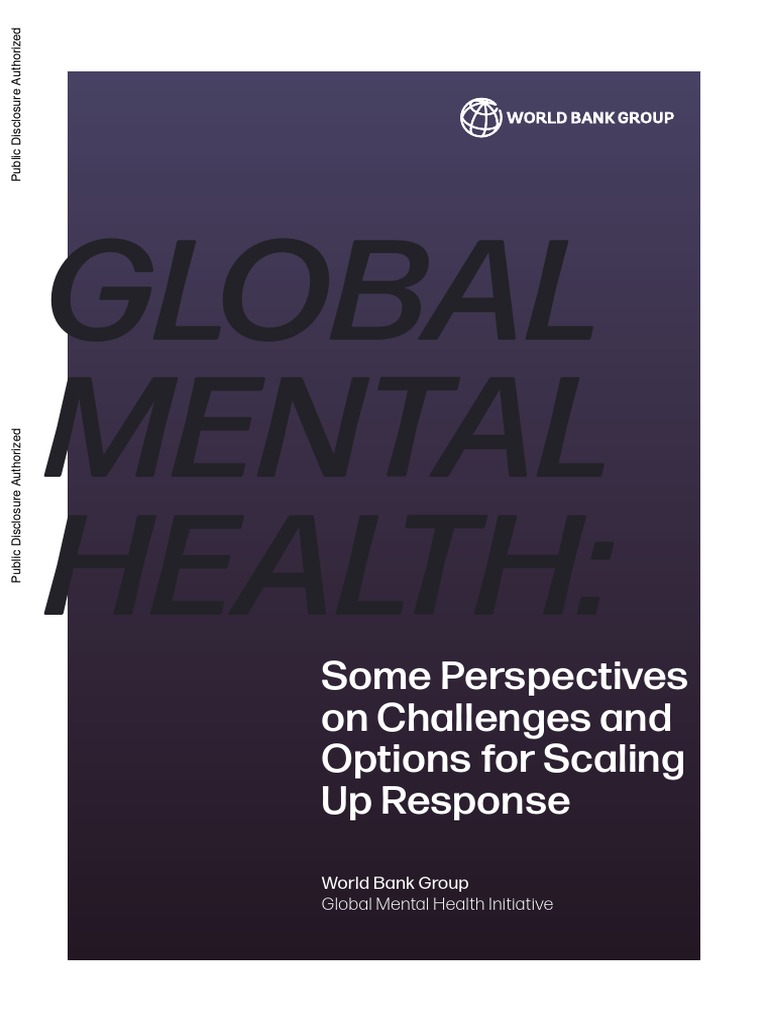 Global Mental Health - Some Perspectives On Challenges and Options For ...
