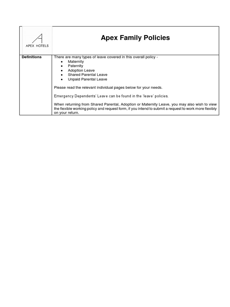 Maternity Leave and Pay Policy | PDF | Parental Leave | Parent