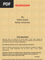 Regression: by Vijeta Gupta Amity University