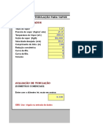 Cálculo de Tubulação para Vapor