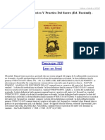 Manual Teorico Y Practico Del Sastre (Ed Facsimil) PDF