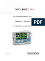 Manual Promax TVExplorer2