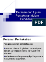 Peranan Dan Tujuan Pentaksiran Dalam Pendidikan