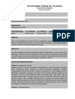 Plano de Ensino - Estruturas de Concreto e Aço - 2018.2 (UFT)