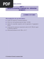 Unit 3: Indian Accounting Standard 108: Operating Segments