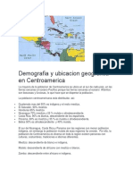 Demografia y Ubicacion Geografica en Centroamerica