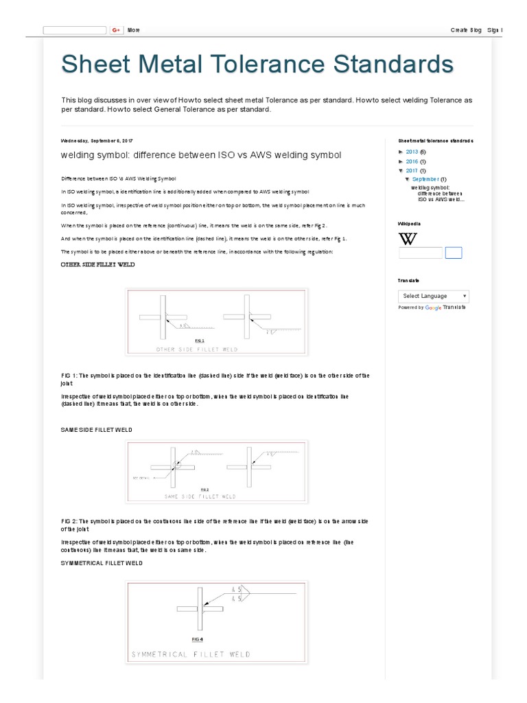 Selecting Sheet Metal and Welding Tolerances According to Standards An Overview of Sheet Metal