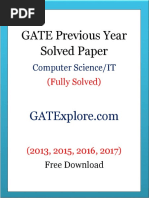 GATE Previous Year Solved Papers CS