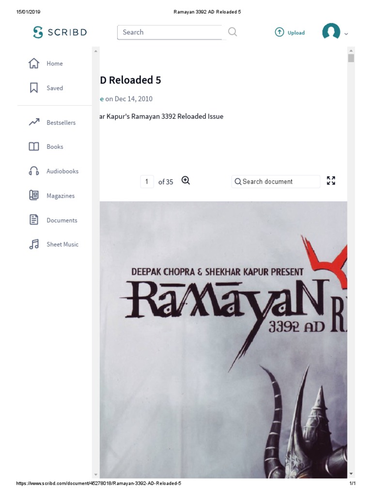 Ramayan 3392 AD Reloaded 5: Download | PDF