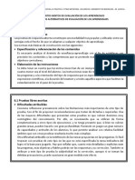 Procedimientos mixtos y alternativos de evaluación de aprendizaje