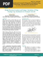 Design and Analysis of Wing Fuselage Attachment