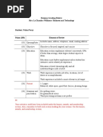 Resume Grading Rubric Nolan Perry