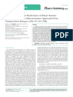 Kinetics of Alkaline Hydrolysis of Ethyl Acetate by Conductometric Measurement Approach Over Temperature Ranges (298.15-343.15K)