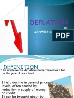 Deflation: BY MANMEET KAUR (110069)
