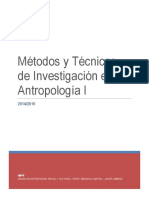 Apuntes Met YTec Investigacion en Antropologia I Luis Muñoz