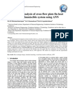 Performance Analysis of Cross Flow Plate Fin Heat Exchanger for Immiscible System Using ANN