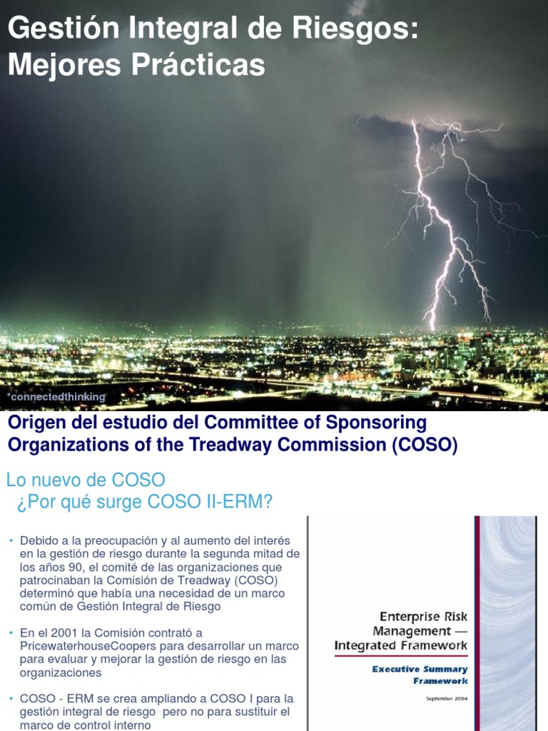 CONTROL INTERNO COSO ERM Pricewaterehouse | PDF | Evaluación de riesgos ...
