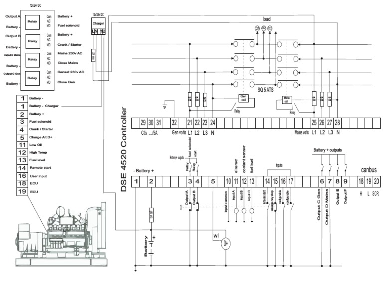 DSE 4510 Dse4520 Operator Manual | Relay | Battery Charger | Free 30