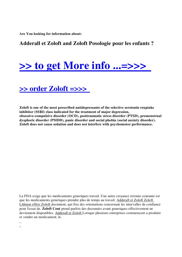 Commander Du Zoloft En Ligne