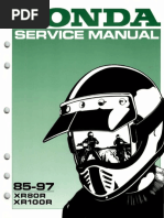 Honda Xr250r Service Manual Repair 1986-1995 Xr250 | PDF | Motor