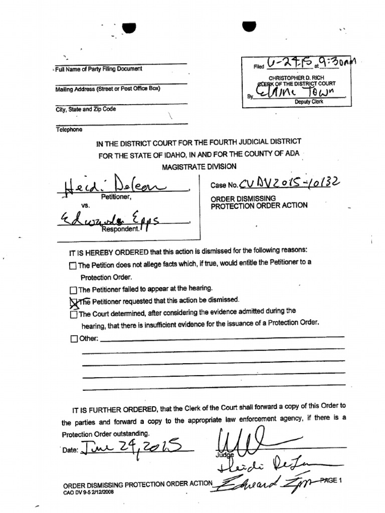 Court documents reveal victim of Meridian double murder filed for