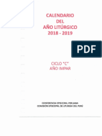 Calendario Litúrgico Perú 2019