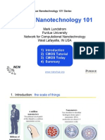 CMOS Nanotechnology 101: Mark Lundstrom Purdue University Network For Computational Nanotechnology West Lafayette, IN USA